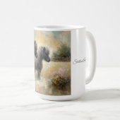 "Shetland Pony" (Nr. 1 van een set) Koffie Mok (Voorkant rechts)