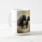 "Shetland Pony" (Nr. 1 van een set) Koffie Mok (Voorkant links)