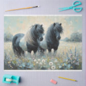 Shetland Pony Piebald Decoupage Tissue Paper Tissuepapier (Craft)