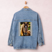 Shetland Pony Portrait – Frontal 6K Photorealistic Denim Jacket (Hangar)
