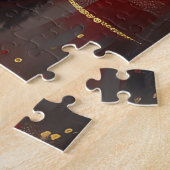 Shetland Schaapshond Kerst Festiviteit Legpuzzel (Zijkant)