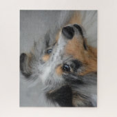 Shetland Schaapshond Puzzel. Legpuzzel (Verticaal)