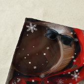 Shetland Schapen hond Kerst Feestelijk Strandlaken (In situ)