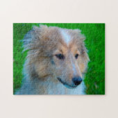 Shetland Sheep Dog Jigzaag. Legpuzzel (Horizontaal)