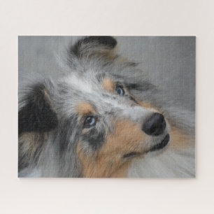 Shetland Sheep Dog Jigzaag. Legpuzzel