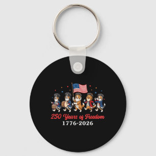Shetland Sheepdog 250 jaar dom 1776 2026 Patriot Sleutelhanger