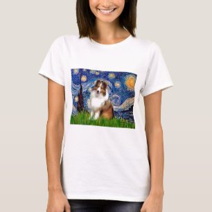 Shetland Sheepdog 4 - Sterrennacht T-shirt