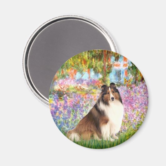 Shetland Sheepdog 7 - Tuin Magneet (Voorkant / Achterkant)