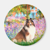Shetland Sheepdog 7 - Tuin Magneet (Voorkant)