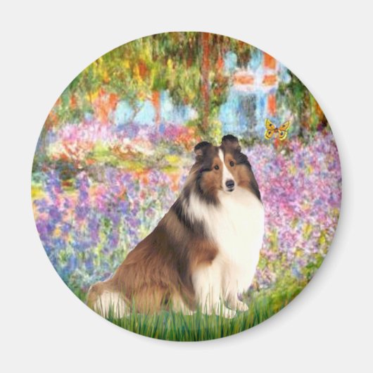 Shetland Sheepdog 7 - Tuin Magneet (Voorkant)