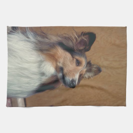 Shetland Sheepdog American MoJo Kitchen Towel Theedoek (Horizontaal)