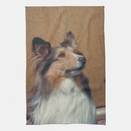 Shetland Sheepdog American MoJo Kitchen Towel Theedoek (Verticaal)