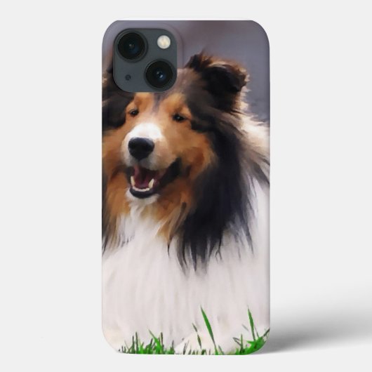 Shetland Sheepdog Art Case-Mate iPhone Case (Achterkant)