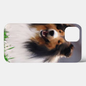 Shetland Sheepdog Art Case-Mate iPhone Case (Achterkant (horizontaal))