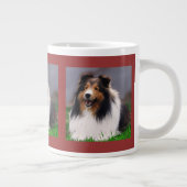 Shetland Sheepdog Art Grote Koffiekop (Rechts)