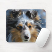 Shetland Sheepdog Art Muismat (Met muis)