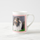 Shetland Sheepdog Art Porselein Kop (Rechts)