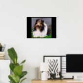 Shetland Sheepdog Art Print (Thuiskantoor)