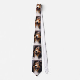 Shetland Sheepdog Art Stropdas
