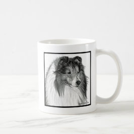 Shetland Sheepdog Art van Glenda S. Harlan Koffiemok