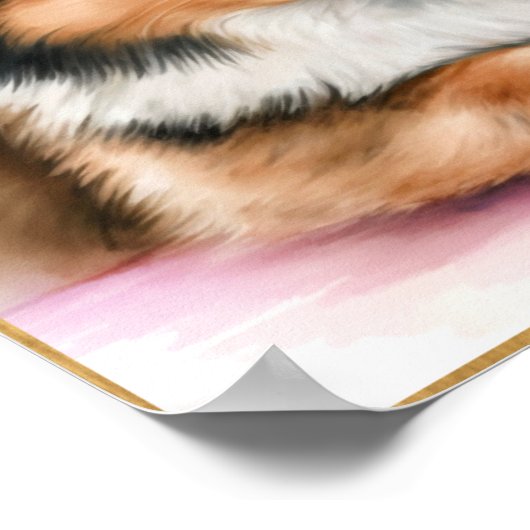 Shetland Sheepdog Artwork for Girls Poster (Hoek)