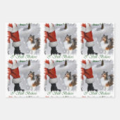 Shetland Sheepdog Believe Kerstmis Inpakpapier Vel (Voorkant 2)