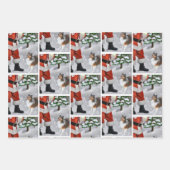 Shetland Sheepdog Believe Kerstmis Inpakpapier Vel (Voorkant)