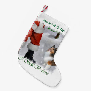 Shetland Sheepdog Believe Kerstmis Kleine Kerstsok