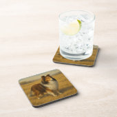 Shetland Sheepdog Bier Onderzetter (Rechterzijde)