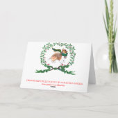 Shetland Sheepdog blaft voor vreugde! Feestdagen Kaart (Achterkant)