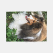 Shetland Sheepdog Blanket Fleece Deken (Voorkant (Horizontaal))