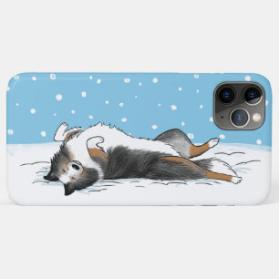 Shetland Sheepdog Blue Merle Sheltie Dog Holiday Case-Mate iPhone Case