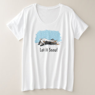 Shetland Sheepdog Blue Merle Sheltie Dog Holiday Grote Maat T-shirt