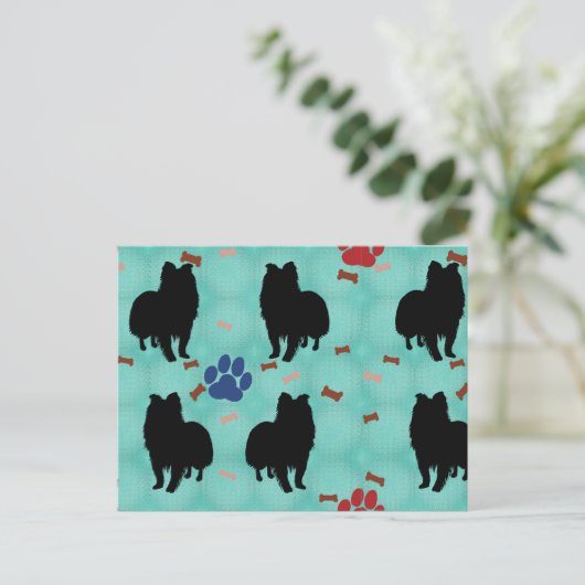 Shetland Sheepdog Briefkaart (Staand voorkant)