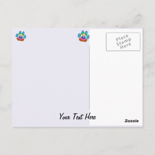 Shetland Sheepdog Briefkaart (Achterkant)