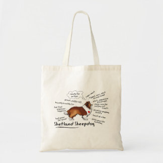 Shetland Sheepdog canvas tas