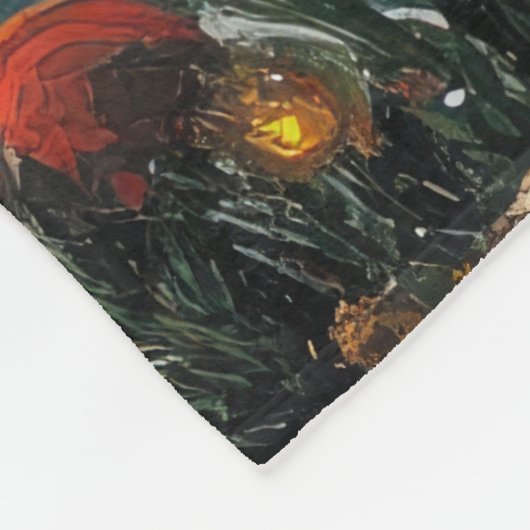 Shetland Sheepdog Christmas  Beach Fleece Deken (Hoek)