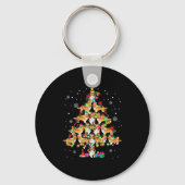 Shetland Sheepdog Christmas Tree Funny Sheltie Chr Sleutelhanger (Voorkant)