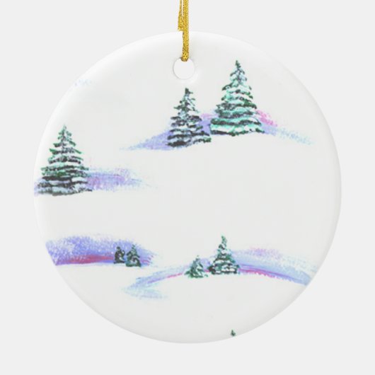 Shetland Sheepdog Circle Ornament (Achterkant)