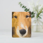 Shetland Sheepdog Close-up Briefkaart (Staand voorkant)