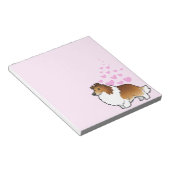 Shetland Sheepdog / Collie Love Notitieblok (Schuin)