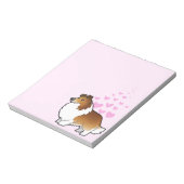 Shetland Sheepdog / Collie Love Notitieblok (Linkerzijde)