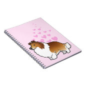 Shetland Sheepdog / Collie Love Notitieboek (Rechterzijde)