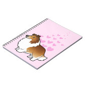 Shetland Sheepdog / Collie Love Notitieboek (Linkerzijde)