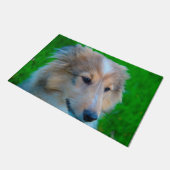 Shetland Sheepdog. Deurmat (Schuin)