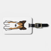 Shetland Sheepdog Dog Cartoon Bagagelabel (Voorkant horizontaal)