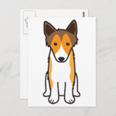 Shetland Sheepdog Dog Cartoon Briefkaart (Voorkant / Achterkant)