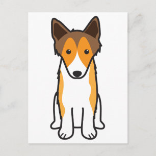 Shetland Sheepdog Dog Cartoon Briefkaart