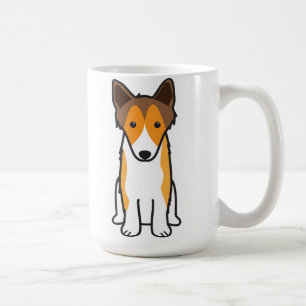 Shetland Sheepdog Dog Cartoon Koffiemok