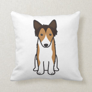 Shetland Sheepdog Dog Cartoon Kussen